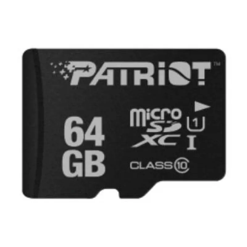 Κάρτα μνήμης PATRIOT MicroSDXC 64GB UHS‑I Class 10 U1 80MB/s (PSF64GMDC10)