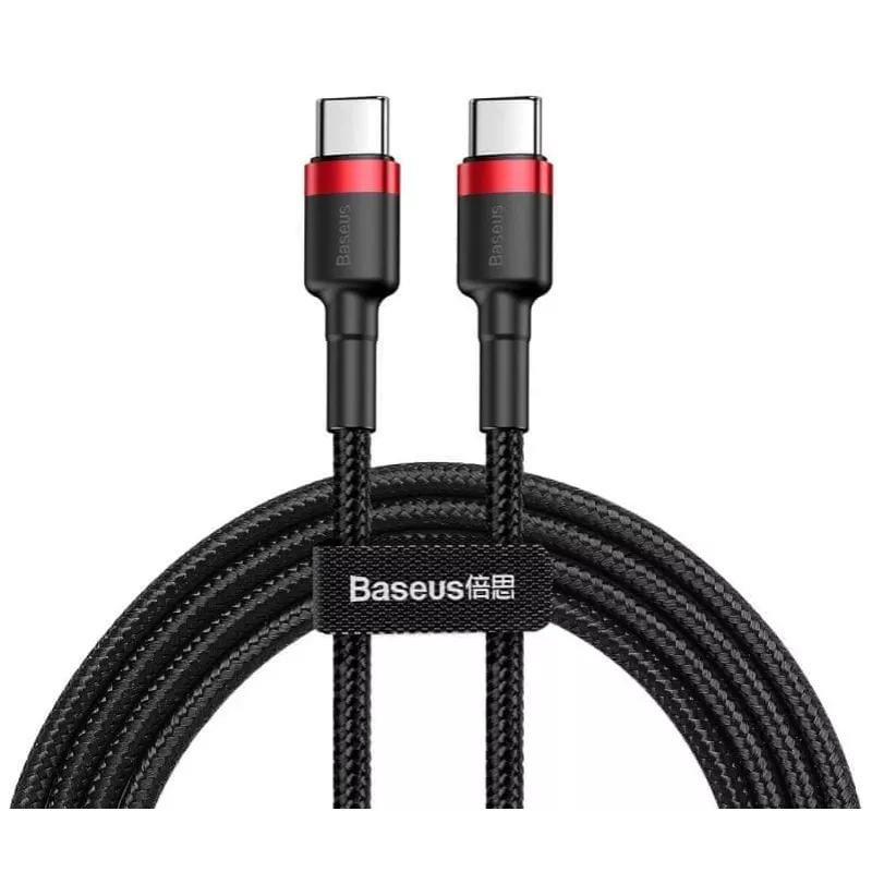 Καλώδιο USB-C σε USB-C Baseus CATKLF-G91 1 m, Βύσμα USB-C αρσενικό, 0,48 Gbit/s, Μαύρο