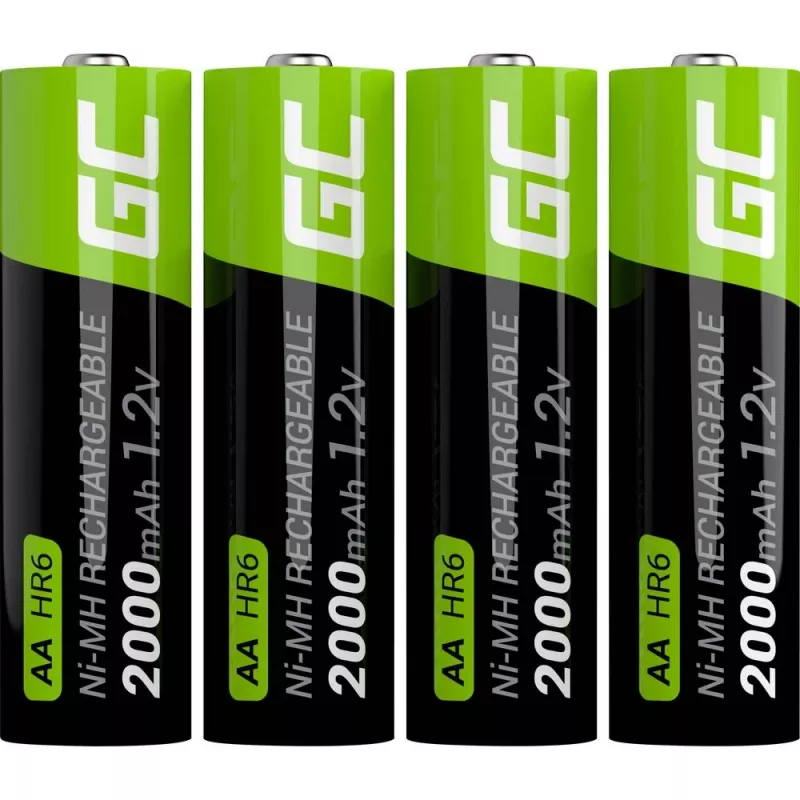 Μπαταρία Green Cell GR02 — NiMH AA 1,2 V 2000 mAh, 2 τεμ.