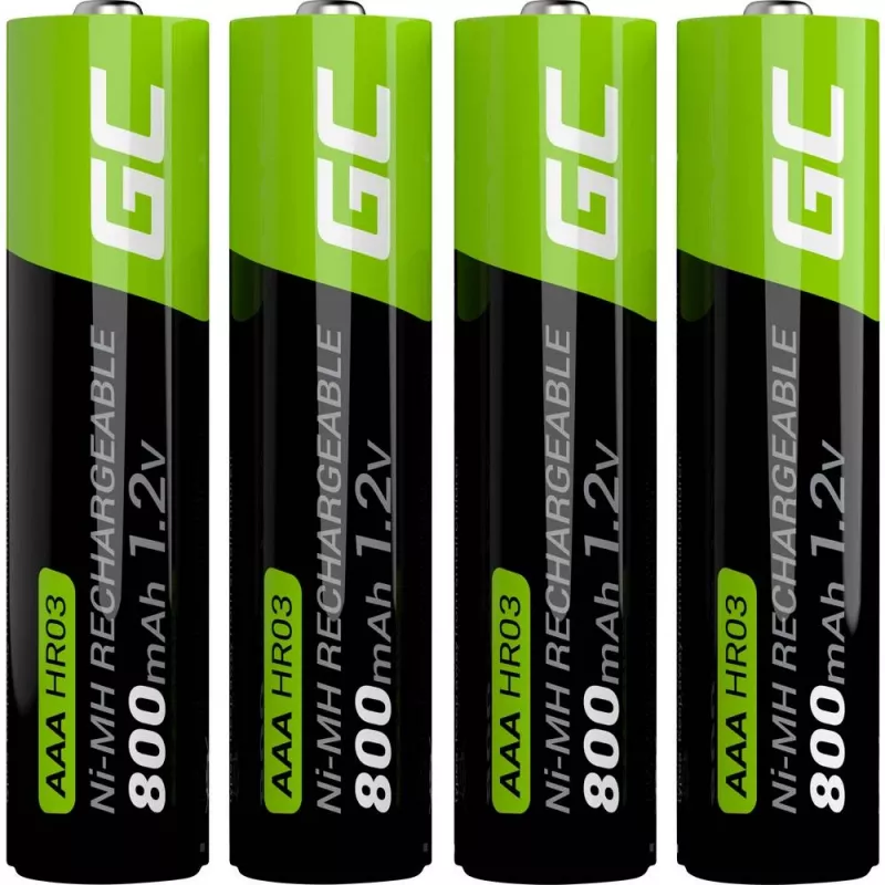 Επαναφορτιζόμενη μπαταρία Green Cell GR04 AAA NiMH 1,2 V 800 mAh 4 τεμ.