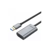 Unitek USB 3.0 ενεργό καλώδιο επέκτασης, 10m, αλουμίνιο, Y-3005