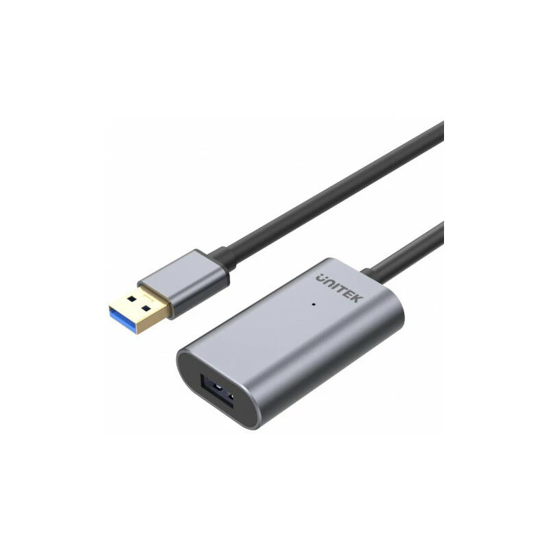 Unitek USB 3.0 ενεργό καλώδιο επέκτασης, 10m, αλουμίνιο, Y-3005