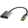 LogiLink CDA0108 Προσαρμογέας καλωδίου βίντεο 0,15 m DisplayPort HDMI Μαύρο Γκρι