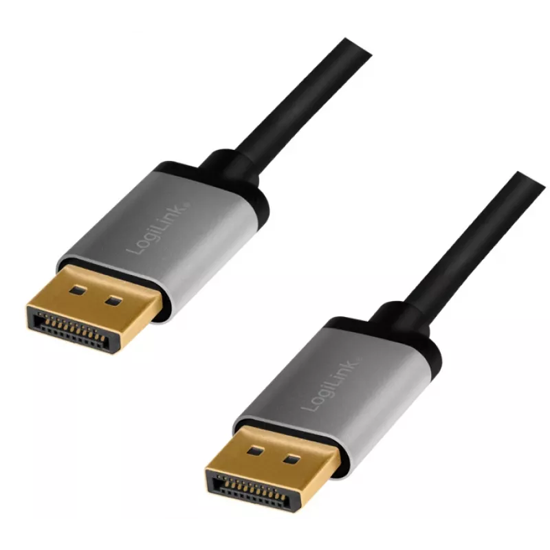 Καλώδιο DisplayPort LogiLink CDA0100 1 m Μαύρο Γκρι