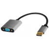 LogiLink CDA0109 Προσαρμογέας καλωδίου DisplayPort σε VGA 0,15 m Μαύρο Γκρι