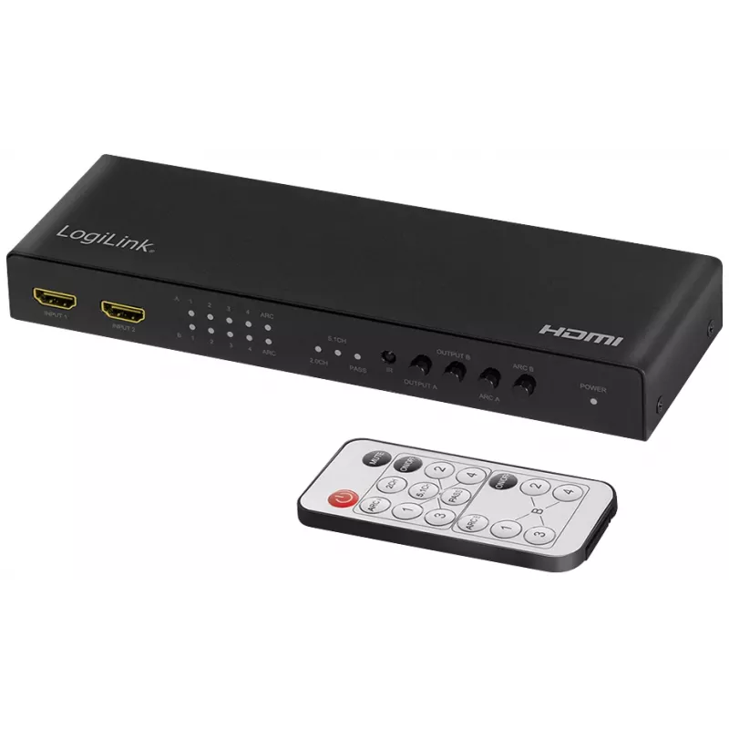 Διακόπτης HDMI 4x2-port 4K/60Hz