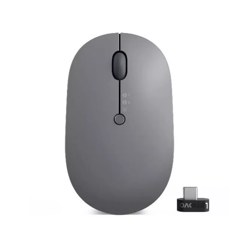 Lenovo Go Multi-Device Ποντίκι Γραφείου Αμφίχειρο RF Wireless + Bluetooth Οπτικό 2400 DPI
