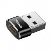 Baseus βύσμα USB σε υποδοχή Type-C αντάπτορας μετατροπέας μαύρο