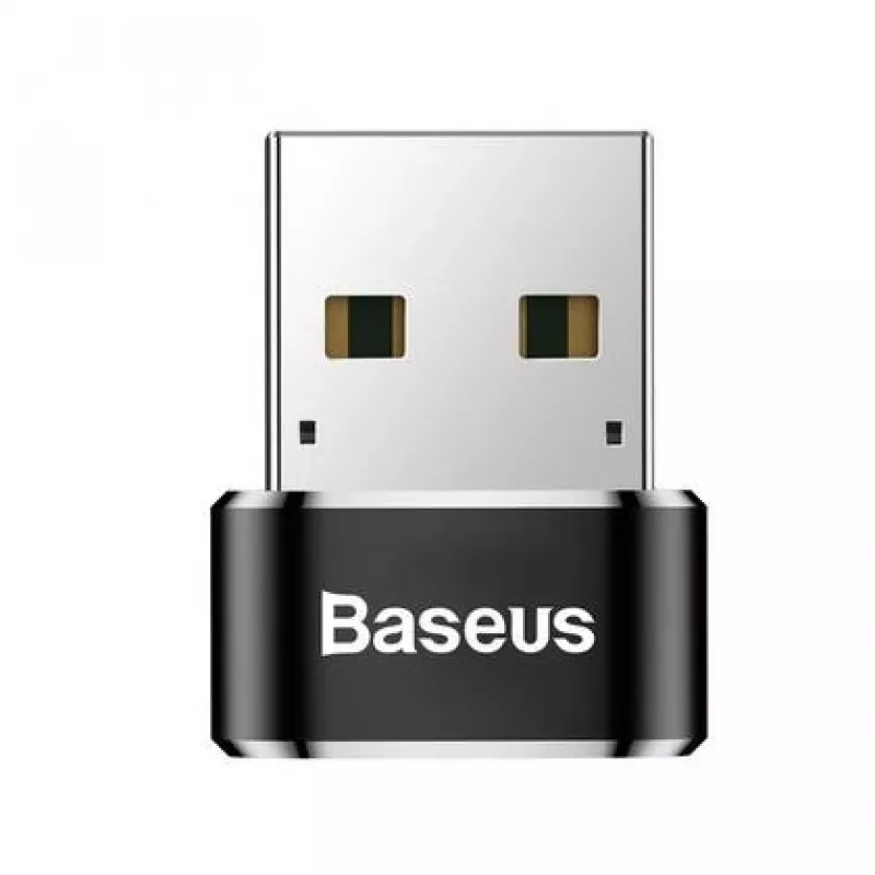 Baseus βύσμα USB σε υποδοχή Type-C αντάπτορας μετατροπέας μαύρο