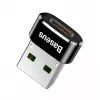 Baseus βύσμα USB σε υποδοχή Type-C αντάπτορας μετατροπέας μαύρο