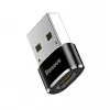 Baseus βύσμα USB σε υποδοχή Type-C αντάπτορας μετατροπέας μαύρο