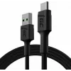 Καλώδιο USB Green Cell KABGC22 USB 2.0 1,2 m USB-A USB-C μαύρο