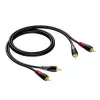 Καλώδιο 2X βύσμα RCA/Cinch - 2X βύσμα RCA/Cinch 1,5