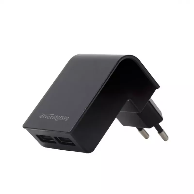 Φορτιστής αυτοκινήτου Gembird EG-U2C2A-CAR-02, είσοδος 12–24V, έξοδος 5V/2,1A, 2× USB 2.0, μαύρο