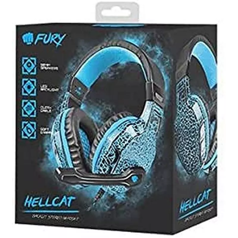 Ακουστικά για gamers Fury Hellcat φωτισμός LED