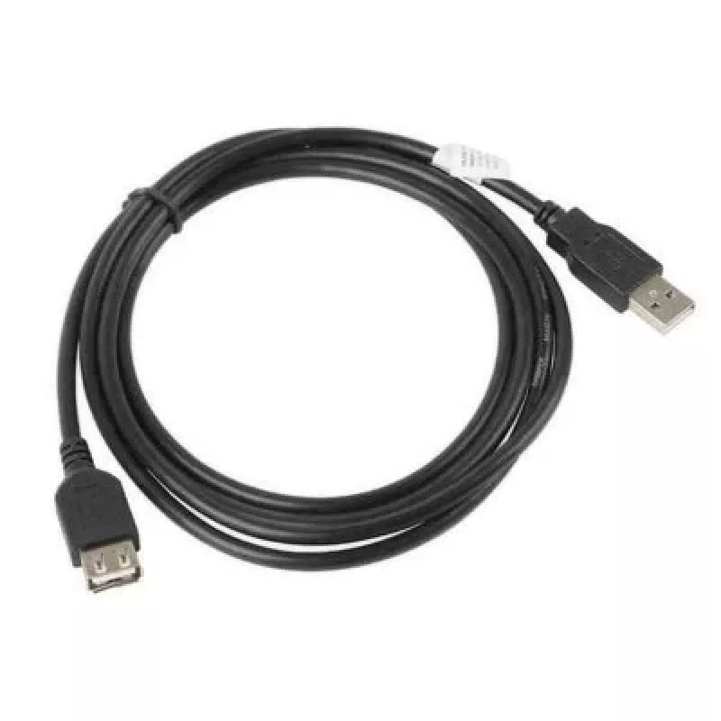 Lanberg CA-USBE-10CC-0050-BK Καλώδιο USB 5 m USB 2.0 USB A μαύρο (CA-USBE-10CC-0050-BK)