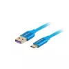 Καλώδιο USB 2.0 LANBERG CA-USBO-21CU-0010-BL — USB A σε USB C, 1 m, μπλε