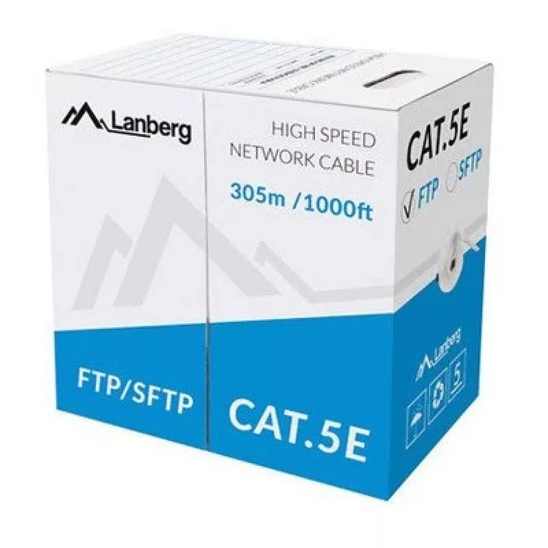 Καλώδιο δικτύου Lanberg LCS5-11CU-0305-S RJ45 Cat5e 305 m γκρι