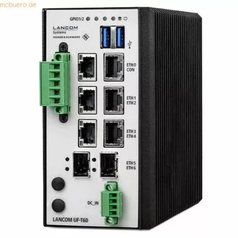 LANCOM R&S Unified Firewall UF-T60 - Firewall - 7 θύρες - GigE - τροφοδοσία DC