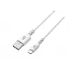Καλώδιο USB-USB C 2m σιλικόνης λευκό Quick Charge