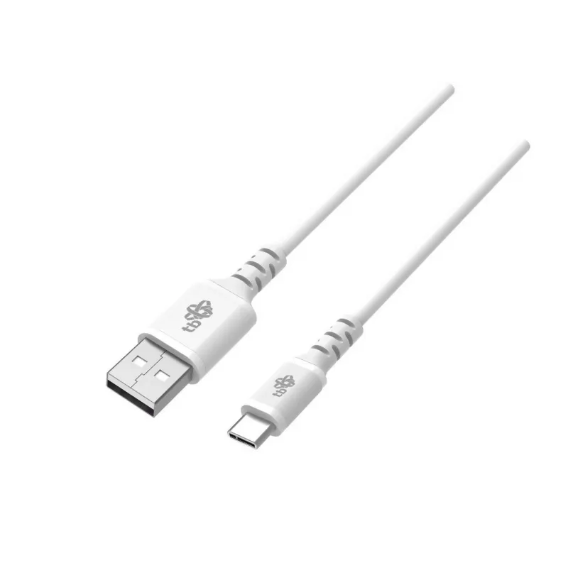 Καλώδιο USB-USB C 2m σιλικόνης λευκό Quick Charge