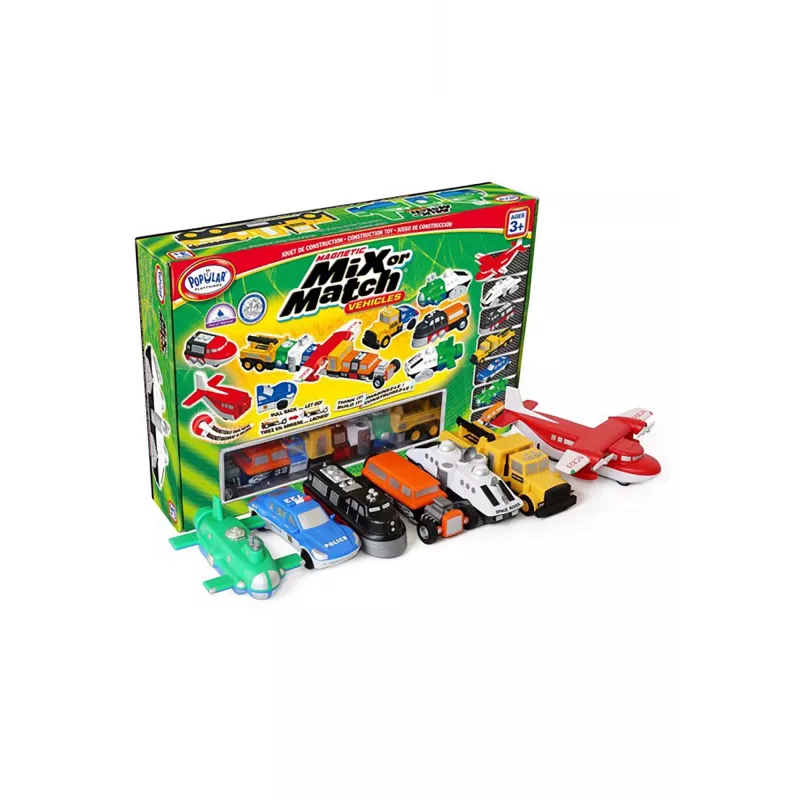 Σετ οχημάτων Popular Playthings Magnetic Mix or Match