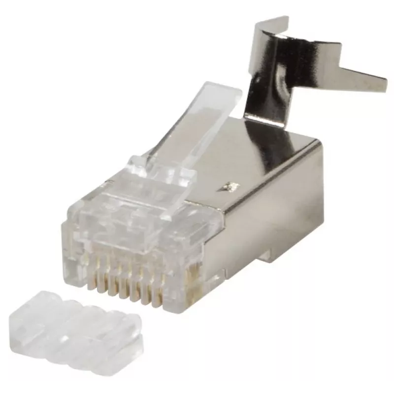 Βύσματα RJ45 cat 6,6A, 7 θωρακισμένα, συσκευασία 50 τεμ.