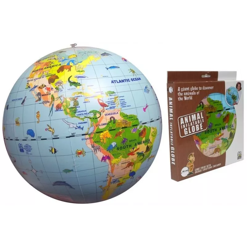 Caly Animal Globe Maxi υδρόγειος 50 cm, πολύχρωμο