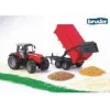 Μοντέλο τρακτέρ BRUDER Massey Ferguson 7480 με ανατρεπόμενο ρυμουλκούμενο