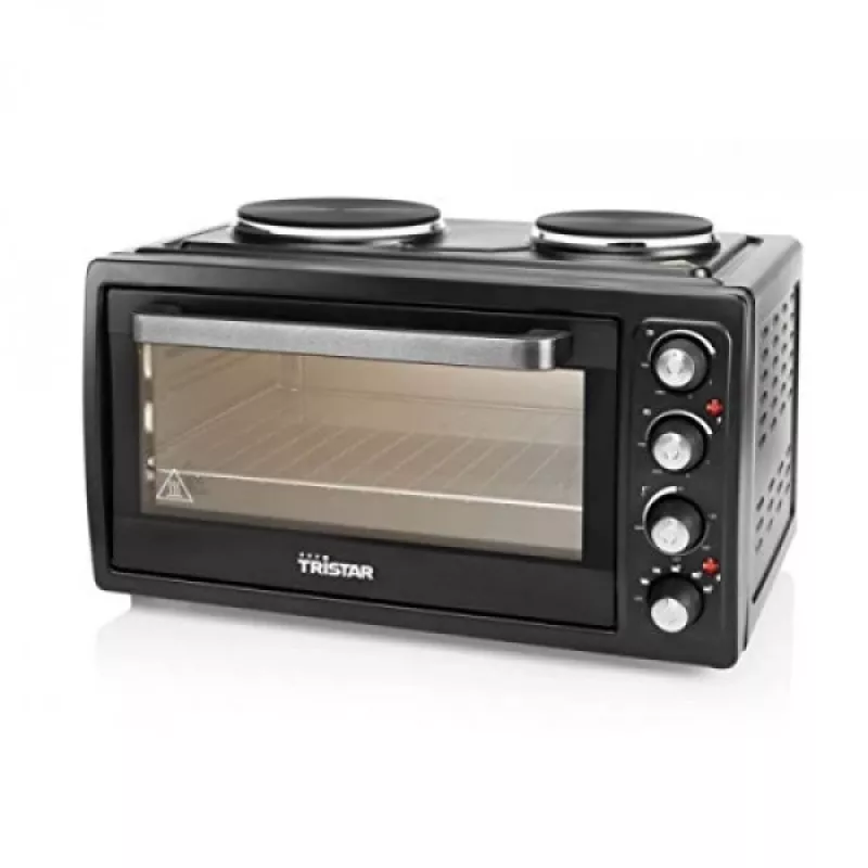Ηλεκτρικός μίνι φούρνος Tristar OV-1443 38 l, 3100 W, θερμός αέρας με γκριλ, 2 εστίες, μαύρος