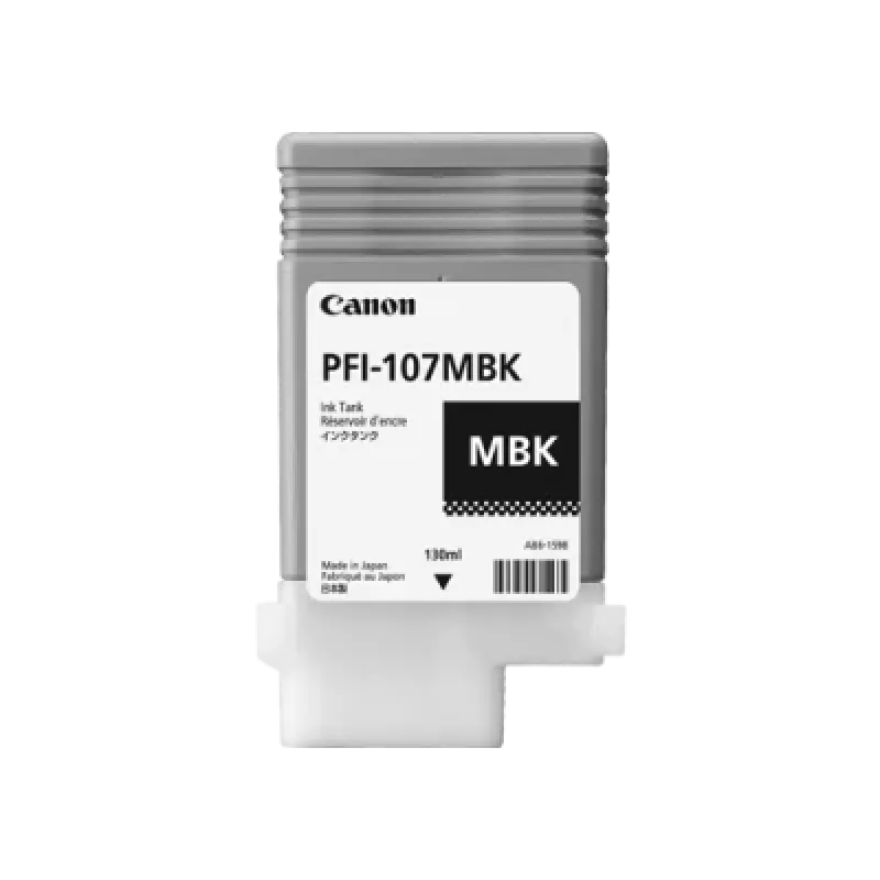 Canon PFI-107MBK μελανοδοχείο 1 τεμ. γνήσιο ματ μαύρο
