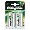 Επαναφορτιζόμενη μπαταρία Energizer NiMH D 2500mAh - συσκευασία 2 τεμ.