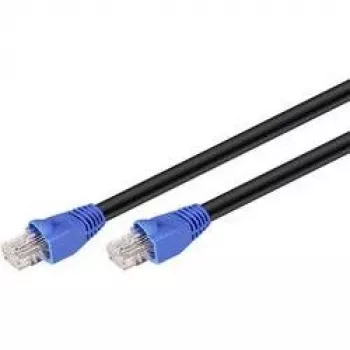 Καλώδιο δικτύου RJ45 εξωτερικού χώρου Goobay κατηγορίας 6 UTP (U/UTP) ευθύ 50m (μαύρο), μαύρο