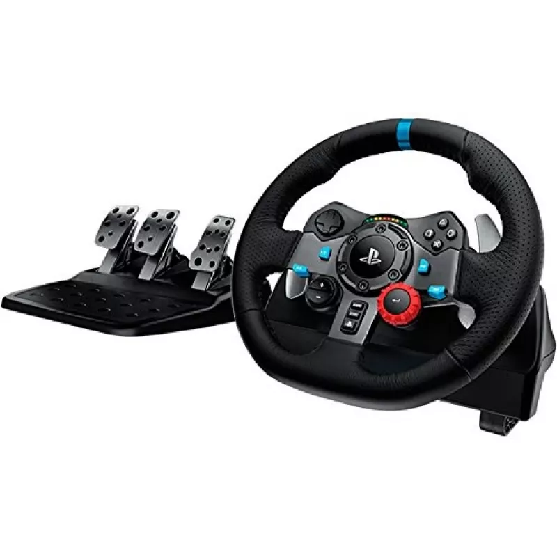Logitech G920 Driving Force τιμόνι αγώνων με πετάλια για Xbox One και PC, USB, μαύρο (941-000123)