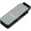 Hama 123900 αναγνώστης καρτών USB 3.0 SD/microSD, αλουμίνιο, μαύρο/ασημί