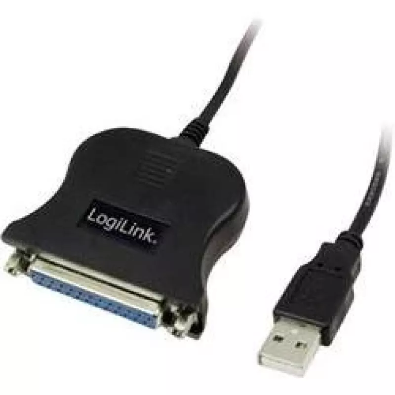 LogiLink UA0054A Παράλληλο καλώδιο Μαύρο 1,8 m