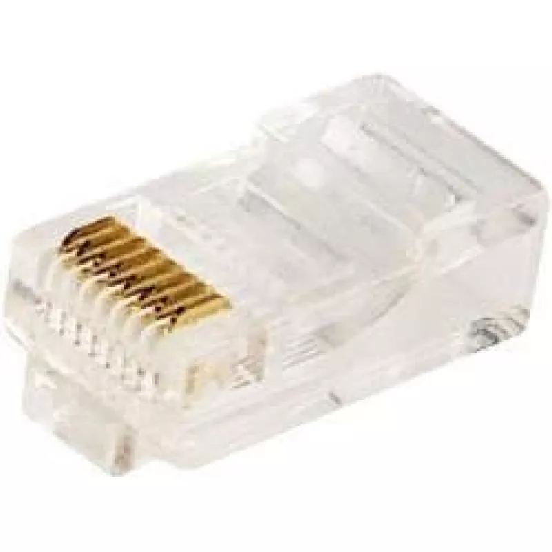 Βύσμα καλωδίου RJ-45 LOGILINK MP0002, CAT5e, διαφανές, συσκευασία 100 τεμ.