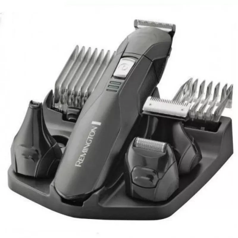 Remington PG6030 Edge σετ περιποίησης, λεπίδες με επίστρωση τιτανίου, 7 ρυθμίσεις μήκους, μπαταρία, για γένια/κεφάλι/μύτη/αυτιά, μαύρο
