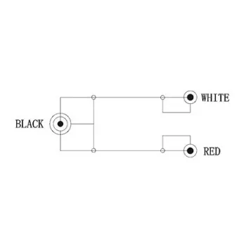 Καλώδιο ήχου 3,5mm > Στερεοφωνικό Cinch (μαύρο, 1,5 μέτρα)