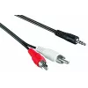 Καλώδιο ήχου 3,5mm > Στερεοφωνικό Cinch (μαύρο, 1,5 μέτρα)