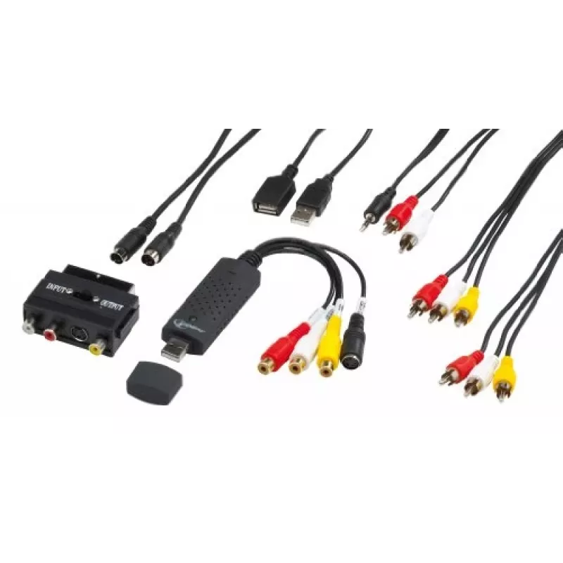 Gembird UVG-002 Συσκευή λήψης ήχου/βίντεο (Composite Video/Stereo RCA/SCART-S-Video, USB 3.0)