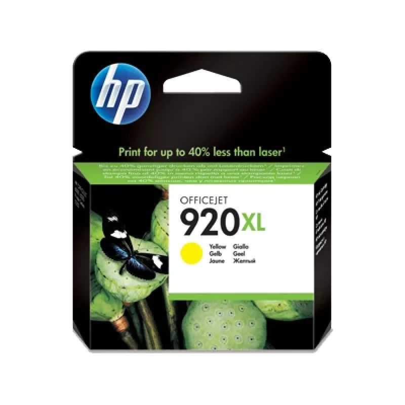 HP 920XL High Yield Yellow Γνήσιο Μελάνι, Κίτρινο, 1 τεμ., 700 σελίδες
