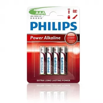 Μπαταρίες Philips Power Alkaline AAA, συσκευασία 4 τεμ.