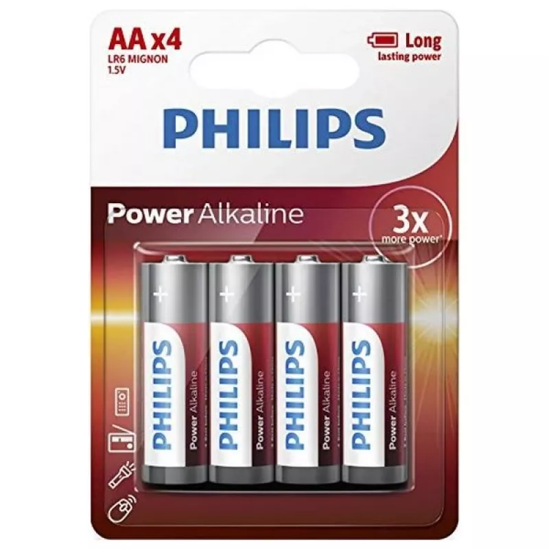 Μπαταρία Μίας Χρήσης Philips Power Alkaline Battery LR6P4B/10