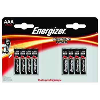 Αλκαλικές μπαταρίες AAA Energizer E92 — συσκευασία blister 8 τεμ.