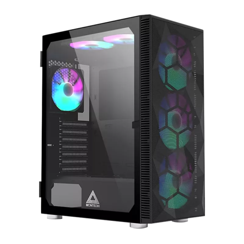 MONTECH X3 X3MESH-BK Κουτί MIDI-Tower μαύρο Mesh Κουτί PC