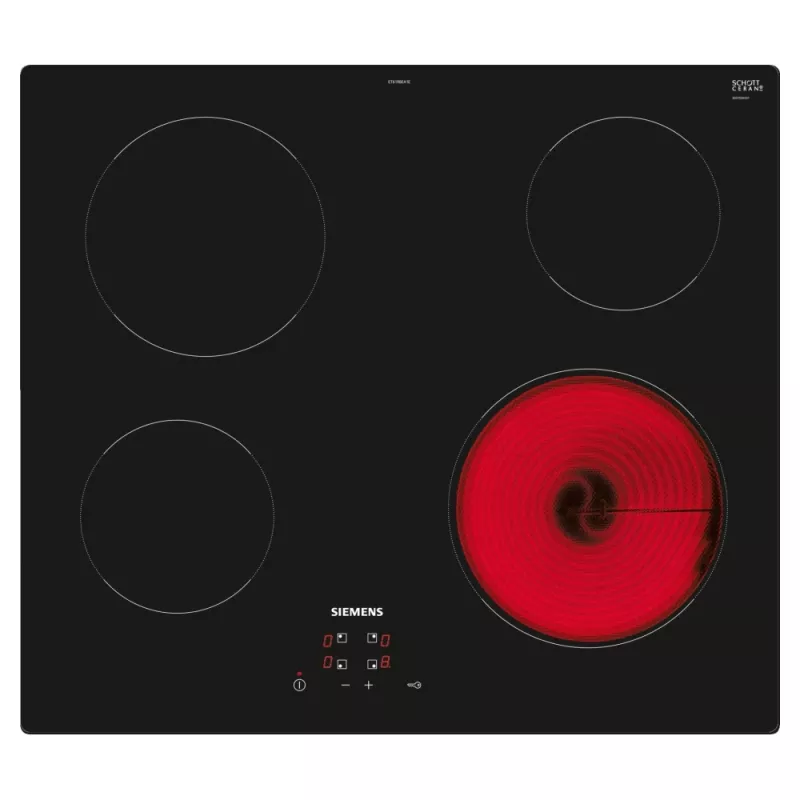Siemens iQ100 ET61RBEA1E Εστία μαύρη εντοιχιζόμενη 60 cm 4 ζώνες