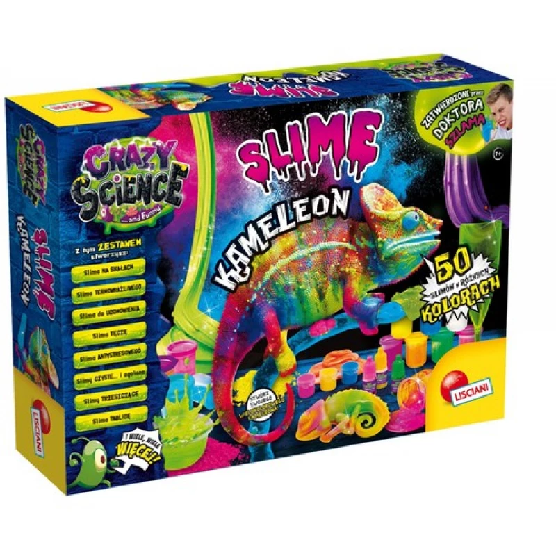 Liscianigiochi Science Kit Crazy Science Slime Chameleon 304-PL89246 – εκπαιδευτικό σετ πειραμάτων λάσπης