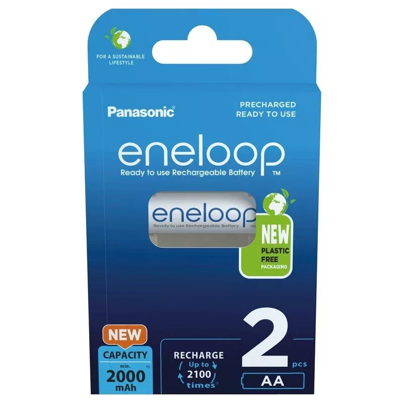 Μπαταρίες PANASONIC ENELOOP AA 2000 mAh 2 τεμ. (BK-3MCDE/2CP)