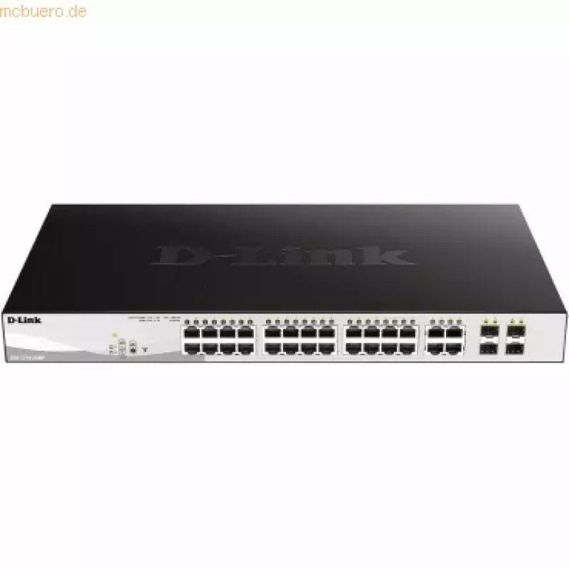 D-Link DGS-1210-28MP/E Network Switch Managed L2 Gigabit Ethernet (10/100/1000) Power over Ethernet (PoE) 1U μαύρο, γκρι